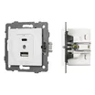Механизм USB розетки SCT-MUAC-PL-WH-V (5V, 3A, QC4) (Arlight, -)