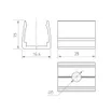 Держатель ARL-MOONLIGHT-1213-CLIP CLEAR (Arlight, Пластик)