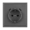 Механизм розетки с USB зарядкой SCT-NOBE-MUCC-SFPL-GR (230V, 16A) (Arlight, -)