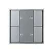 INTELLIGENT ARLIGHT Кнопочная панель DALI-201-23-1G-4SC-IN Silver (BUS, Frame) (IARL, IP20 Металл, 3 года)