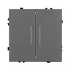 Механизм выключателя двухклавишный проходной LED SWT-NOBE-MKP2-SFPL-L-GR (230V, 10A) (Arlight, -)