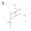 Кронштейн OXOR-SG2-1000x76-L1000 BLACK (Arlight, Сталь)