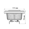 Лампа AR111-FORT-G53-15W-DIM Warm3000 (Reflector, 24 deg, драйвер 350mA) (Arlight, Металл)