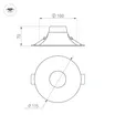 Светильник MS-BLIZZARD-BUILT-R115-10W Warm3000 (BK, 100 deg, 230V) (Arlight, IP20 Металл, 3 года)
