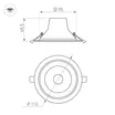 Светильник LTD-LEGEND-R115-10W White6000 (WH, 50 deg) (Arlight, IP20 Металл, 3 года)