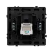 Механизм телефонной розетки SCT-NOBE-MTL1-SFPL-GR (RJ-11, 4C) (Arlight, Серый базальт)