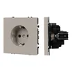Механизм электрической розетки SCT-NOBE-MEU1-SFPL-CA (230V, 16A) (Arlight, Кашемир)