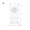 Светильник MS-VORTEX-BUILT-S117x117-20W Warm3000 (WH-WH, 40 deg, 230V) (Arlight, IP20 Металл, 5 лет)