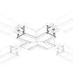 Угол S2-LINIA55-F-X90 крестовой (Arlight, Металл)
