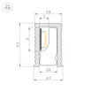 Профиль SL-MINI-6-H9-2000 ANOD BLACK (Arlight, Алюминий)