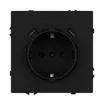 ARL NOBE Розетка зк со шторками с USB тип C+С софт-тач черный оникс SCT-MUCC-SFPL-BK (250V, 16A) (Arlight, -)