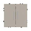 ARL NOBE Выключатель 2 кл подсветка софт-тач кашемир SWT-MK02-SFPL-L-CA (250V, 10A) (Arlight, -)