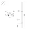 Опора фланцевая OXOR-OK1-D108-L3500 (BK) (Arlight, Сталь)