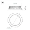 Светильник MS-MIST-BUILT-R187-21W Warm3000 (WH, 110 deg, 230V) (Arlight, IP54 Металл, 5 лет)