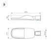 Светильник OXOR-TURI-494х177-60W Warm3000 (GR, 144x75 deg, 230V) IP66 (Arlight, -)