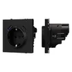 Механизм розетки с USB зарядкой SCT-NOBE-MUAC-SFPL-BK (230V, 16A) (Arlight, Черный оникс)