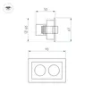 Светильник MS-ORIENT-BUILT-TURN-TC-S67x90-5W Warm3000 (BK-BK, 30 deg, 230V) (Arlight, IP20 Металл, 5 лет)