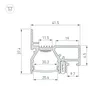 Профиль STRETCH-20-WALL-D-SIDE-2000 WHITE (Arlight, Алюминий)