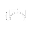 Экран ARH-WIDE-B-H20-2000 Round Frost-PM (Arlight, Пластик)