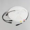 Светодиодная лента герметичная WAVE-TOP-PU-A144-10x10mm 24V Day4000 (5 W/m, IP68, 5m, wire x2) (Arlight, Вывод боковой, 3 года)