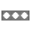 Рамка пластиковая FRM-TENDO-PL-3-GR (Arlight, Графитовый)