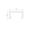 Экран SL-LINE-2011-2000 Square OPAL (Arlight, Пластик)