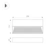 Светильник LGD-RIBONIK-S250x114-10W Warm3000 (Черный, 70 deg, 230V) (Arlight, IP65 Металл, 5 лет)