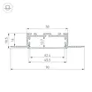 Профиль KLUS-POWER-W50H16-F-HIDE-2000 (Arlight, Алюминий)
