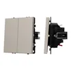 ARL NOBE Выключатель 2 кл софт-тач кашемир SWT-MK02-SFPL-CA (250V, 10A) (Arlight, -)