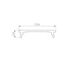Экран SL-COMFORT-2542-2000 BLACK (Arlight, Пластик)