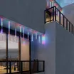 Светодиодная гирлянда ARD-ICEFALL-CLASSIC-D12-1000-5PCS-CLEAR-120LED-LIVE RGB (230V, 11W) (Ardecoled, IP65)