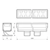 Светодиодный прожектор AR-LINE-1000XL-54W-24V RGB (Grey, 30 deg, DMX512) (Arlight, Закрытый)