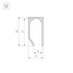 Профиль ALM-GLASS-6-2000 ANOD (Arlight, Алюминий)