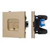 Механизм компьютерной розетки двойной SCT-TENDO-MPC2-SFPL-GD (RJ-45, CAT6) (Arlight, Матовый песочный)