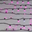 Светодиодная гирлянда ARD-STRING-CLASSIC-10000-BLACK-100LED-FLASH PINK (230V, 7W) (Ardecoled, IP65, 1 год)