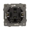 Механизм выключателя двухклавишный непроходной SWT-TENDO-MK02-SFPL-GD (230V, 10A) (Arlight, Матовый песочный)