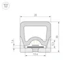 Силиконовый профиль WPH-FLEX-2020-TOP-S13-5m WHITE (Arlight, Силикон)