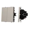ARL NOBE Выключатель проходной 2 кл софт-тач кашемир SWT-MKP2-SFPL-CA (250V, 10A) (Arlight, -)