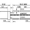 Светодиод ARL-3514EGW/3L (anode) (Arlight, 3мм (круглый))