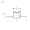 Профиль SL-LINIA20-FANTOM-2500 BLACK (Arlight, Алюминий)
