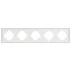 Рамка пластиковая FRM-TENDO-SFPL-5-WH (Arlight, Матовый белый)