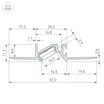 Профиль PDS-BEVEL-F-HIDE-2000 (Arlight, Алюминий)