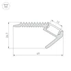 Профиль ARH-STAIR-W47-2000 ANOD (Arlight, Алюминий)
