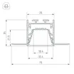 Профиль LINIA32-FANTOM-TRAY-2000 ANOD (Arlight, Алюминий)