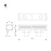 Линейный прожектор AR-LINE-500-9W Warm3000 (GR, 15x60 deg, 230V) (Arlight, IP65 Металл, 3 года)
