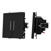 Механизм выключателя двухклавишный непроходной LED SWT-NOBE-MK02-SFPL-L-BK (230V, 10A) (Arlight, -)