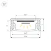 Профиль SL-SLIM-H7-2000 ANOD (Arlight, Алюминий)