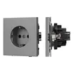 Механизм электрической розетки SCT-TENDO-MEU1-PL-GR (230V, 16A) (Arlight, Графитовый)