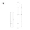 Светильник SP-ARTEMIS-HANG-P-R60-15W Warm3300-MIX (BK, 8-80 deg, 230V, TRIAC) (Arlight, IP20 Металл, 5 лет)