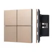 INTELLIGENT ARLIGHT Кнопочная панель KNX-304-23-IN Champagne (BUS, Frameless) (IARL, IP20 Металл, 2 года)
